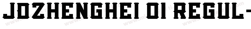 JDZhenghei 01 Regul字体转换